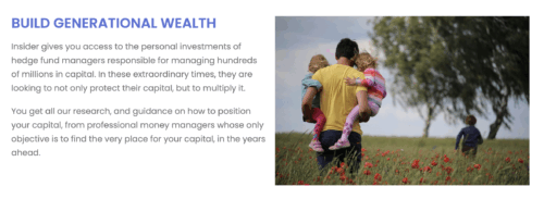 Build generational wealth