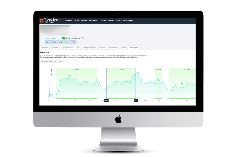 Seasonality Screener system
