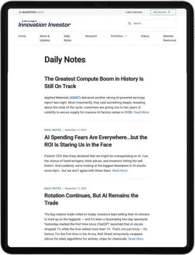 Daily “Portfolio Notes”