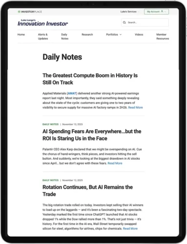 Luke’s Daily “Portfolio Notes”